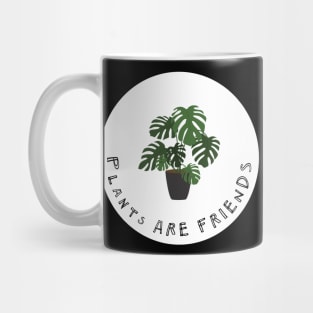 Plants are Friends Monstera Plant Illustration Mug